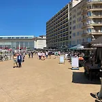 Panoramic View On Beach, Ships, Sea - Place To Be Lägenhet Oostende