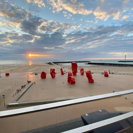 アパート Panoramic View On Beach, Ships, Sea - Place To Be オステンド