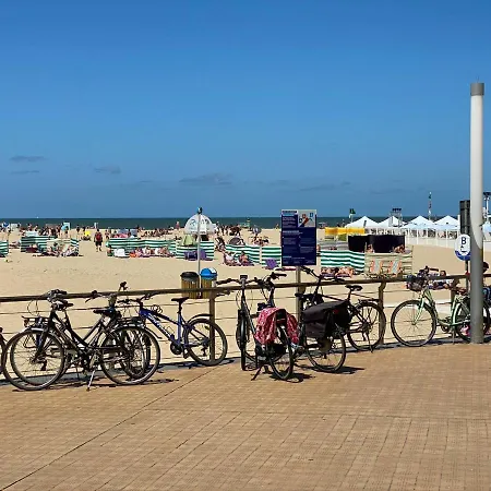Panoramic View On Beach, Ships, Sea - Place To Be דירה אוסטנדה