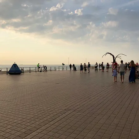 Panoramic View On Beach, Ships, Sea - Place To Be Lejlighed