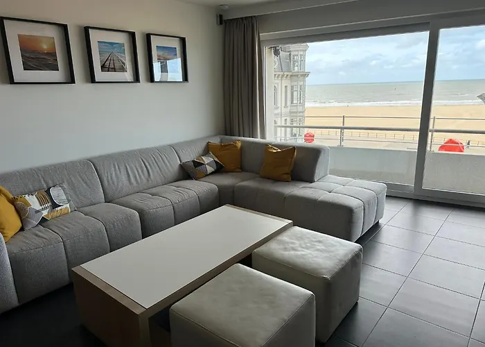 Panoramic View On Beach, Ships, Sea - Place To Be Appartement Ostende