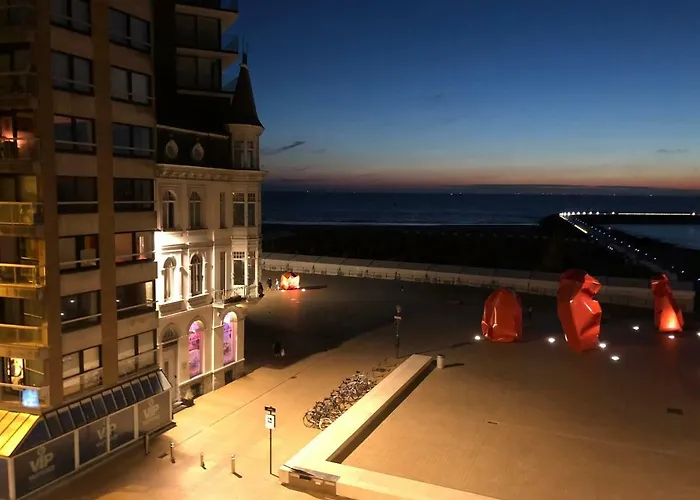 Panoramic View On Beach, Ships, Sea - Place To Be * Ostende